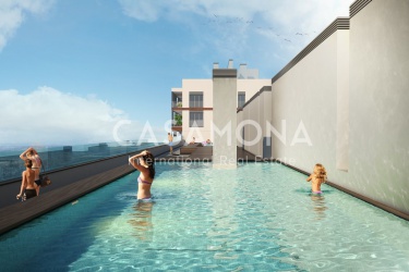 New-Built Apartments with a Rooftop Pool near Plaça de les Arts